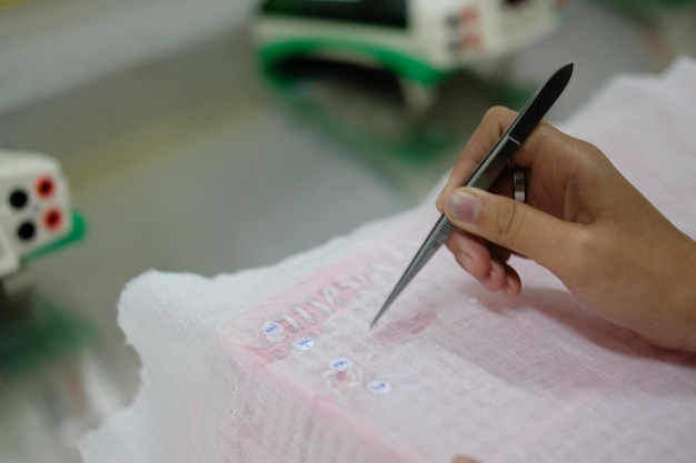 Etapy pracy nad haftem